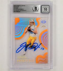 Justin Herbert signed 2020 Panini Illusions Mystique rookie RC card BAS 10 Auto Nicekicks Online