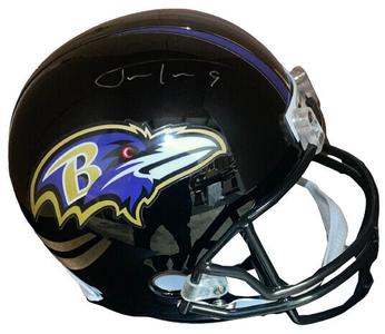 Justin Tucker signed Baltimore Ravens NFL Riddell Full Size Rep Helmet  Beckett Sale Amazon