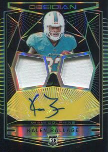 Kalen Ballage Autographed 2018 Panini Obsidian Rookie Jersey Card With Paypal Cheap Online