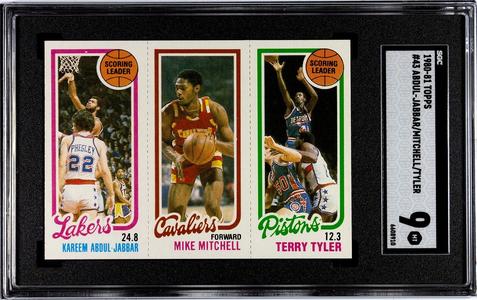 Kareem Abdul-Jabbar 1980-81 Topps Card #43- SGC Graded 9 Mint (Lakers/HOF) Genuine Sale Online