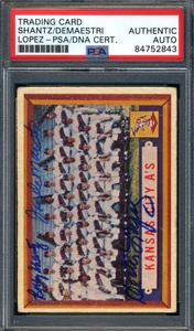 Kansas City A`s PSA DNA Signed By 3 1957 Topps Team Autographed Sale Best Wholesale