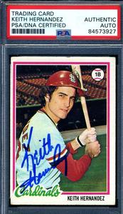 Keith Hernandez PSA DNA Cert Signed 1978 Topps Autograph Clearance Big Sale