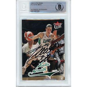 Katie Smith Minnesota Lynx Signed 2004 WNBA Ultra Basketball Card Beckett Auth Auto Slab Cheap With Credit Card