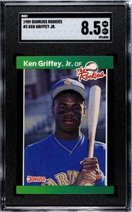 Ken Griffey, Jr. 1989 Donruss The Rookies Card (RC) #3- SGC Graded 8.5 NM-MT Free Shipping With Mastercard