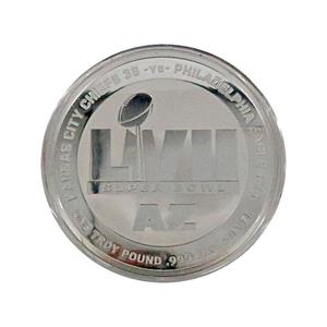 Kansas City Chiefs Super Bowl LVII Champions Commemorative One Pound .999 Silver Coin LE #1/57 Highland Mint Free Shipping Outlet