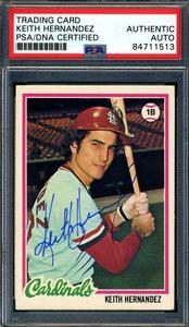 Keith Hernandez PSA DNA Signed 1978 Topps Autograph 2025 New Cheap Pice