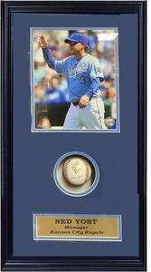 Kansas City Manager Ned Yost  Autographed 8x10 photo Shadow Box High Quality For Sale