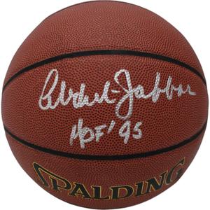 Kareem Abdul-Jabbar Aurographed Los Angeles Lakers Basketball HOF Beckett 47389 Low Pice Fee Shipping For Sale