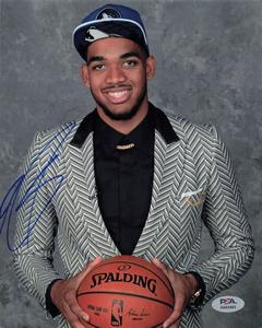 Karl Anthony Towns signed 8x10 photo PSA/DNA Minnesota Timberwolves Autographed Footlocker Finishline Cheap Pice
