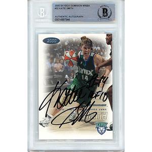 Katie Smith Signed Minnesota Lynx 2000 WNBA Skybox Dominion Basketball Card Beckett Free Shipping 2025