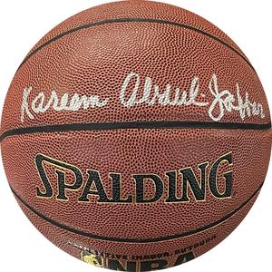 Karrem Abdul-Jabbar Autographed Spalding I/O Basketball Sale Authentic