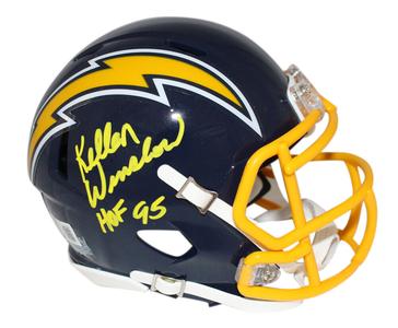 Kellen Winslow Signed San Diego Chargers TB Mini Helmet HOF Beckett 40436 Buy Cheap Great Deals