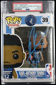 Karl-Anthony Towns Signed Funko Pop #39 PSA/DNA Encapsulated Timberwolves Auto Outlet Top Quality