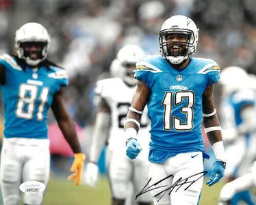 Keenan Allen signed Los Angeles/San Diego Chargers 8x10 Photo-JSA Witnessed Holo Free Shipping Exclusive