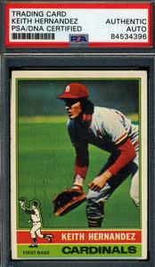 Keith Hernandez PSA DNA Vintage Signed 1976 Topps Autograph 100% Authentic Sale Online