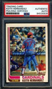 Keith Hernandez PSA DNA Cert Signed 1982 Topps Autograph Cheap Outlet Locations