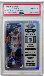 KEEGAN MURRAY SIGNED 2022-23 CONTENDERS OPTIC ROOKIE TICKET SILVER PSA AUTO 10 Clearance Big Sale