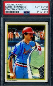 Keith Hernandez PSA DNA Coa Signed 1983 Topps All Star Autograph Sale With Mastercard
