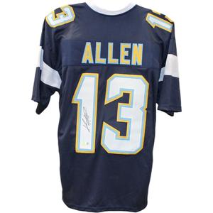 Keenan Allen Autographed/Signed Navy Pro Style Jersey Beckett 45978 Sale Best Sale