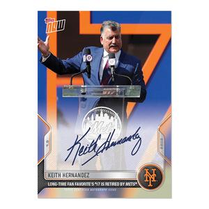 KEITH HERNANDEZ SIGNED FAN FAVORITE'S #17 RETIRED BY NY METS TOPPS NOW CARD 500A Discount Footaction