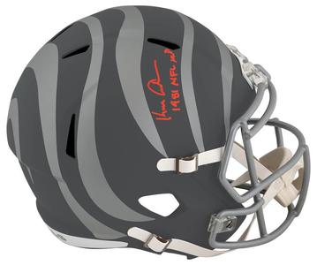 Ken Anderson Signed Bengals SLATE Riddell F/S Rep Helmet w/81 MVP (SCHWARTZ COA) Cheap Fake