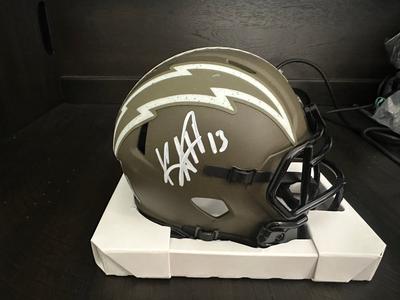 Keenan Allen signed mini helmet Clearance 2025 New
