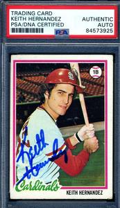 Keith Hernandez PSA DNA Cert Signed 1978 Topps Autographed Tumblr Sale Online