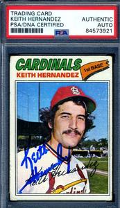 Keith Hernandez PSA DNA Coa Signed 1977 Topps Autograph Cheap Sale Footlocker Finishline