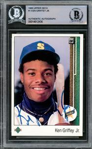 Ken Griffey Jr. Autographed 1989 Upper Deck RC Mariners Vintage Beckett 14612436 Cheap Sale View