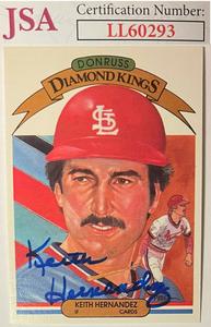 Keith Hernandez signed 1982 Donruss Diamond Kings On Card #20- JSA  (Cardinals) Cheap Brand New Unisex