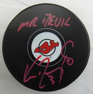 Ken Daneyko Signed Hockey Puck w/ Mr Devil Insc JSA COA Outlet Good Selling