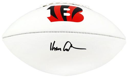 Ken Anderson Signed Bengals Franklin White Logo Football - (SCHWARTZ SPORTS COA) How Much