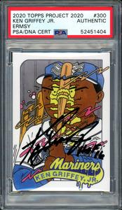 Ken Griffey Jr. Auto Topps Project 2020 Ermsy Card "HOF 16" #1/1 PSA 52451404 2025 Newest Cheap Online