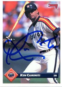 Ken Caminiti Signed 1993 Leaf Card Finishline Cheap Online
