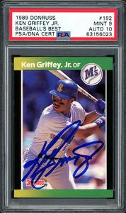 Ken Griffey Jr. 1989 Donruss Baseball's Best RC PSA 9 Gem 10 Auto PSA 63156023 Discount Best Place