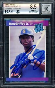 Ken Griffey Jr. 1989 Donruss Rated RC BGS 8.5 Gem 10 Auto Beckett 14727797 Free Shipping Manchester Great Sale