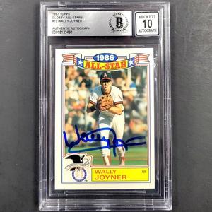 Wally Joyner autograph signed 1987 Topps Glossy All-Stars Card BAS BGS 10 auto Outlet Collections