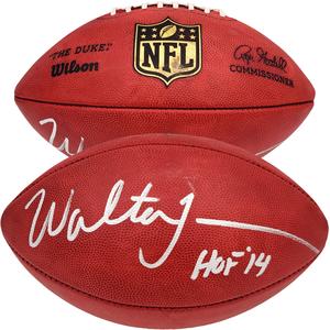 WALTER JONES AUTOGRAPHED NFL LEATHER FOOTBALL SEAHAWKS "HOF 14" MCS HOLO 203089 2025 Unisex