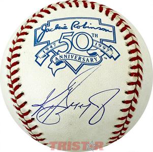 Ken Griffey Jr. Autographed Jackie Robinson 50th Anniversary AL Baseball TRISTAR Reliable Cheap Online