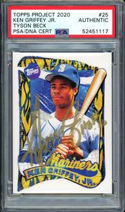 Ken Griffey Jr. Auto Topps Project 2020 Beck Card "HOF 16" #1/1 PSA 52451117 Cheap Sale Shop For