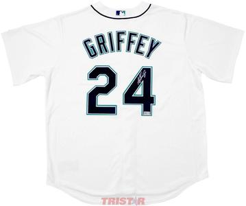 Ken Griffey Jr. Autographed Seattle Mariners White Majestic Jersey TRISTAR Outlet Cheap Pice