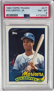 Ken Griffey, Jr. 1989 Topps Traded Rookie Card (RC) #41T- PSA Graded 8 NM-MT Cheap The Cheapest