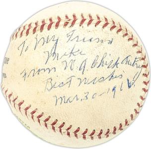 W.A. Chick Autry Autographed Baseball Reds To My Friend Mike PSA/DNA G25322 Buy Cheap The Cheapest