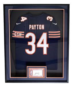 Walter Payton Framed Bears Nike Football Jersey w/ Slabbed Signed Index Card PSA Cheap Sale With Credit Card