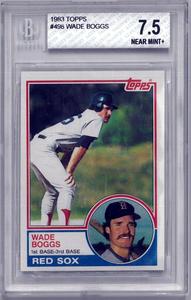 Wade Boggs 1983 Topps Rookie Card (RC) #498- Beckett/BGS Graded 7.5 NM Outlet Store For Sale
