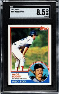Wade Boggs 1983 Topps Baseball Rookie Card (RC) #498- SGC Graded 8.5 NM-MT Cheap Brand New Unisex