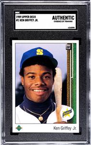 Ken Griffey, Jr. 1989 Upper Deck Star Rookie Card (RC) #1- SGC Graded Authentic For Sale Sale Online