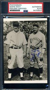 Waite Hoyt PSA DNA Signed Photo Autograph Yankees Cheap Official