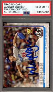Walker Buehler Gem Mint 10 PSA DNA Signed 2019 Topps Update Rookie Autograph Outlet New Styles