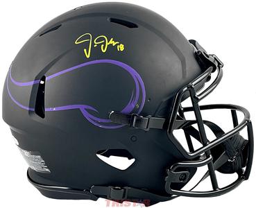 Justin Jefferson Autographed Minnesota Vikings Eclipse ProLine Helmet Beckett Outlet Discount Sale